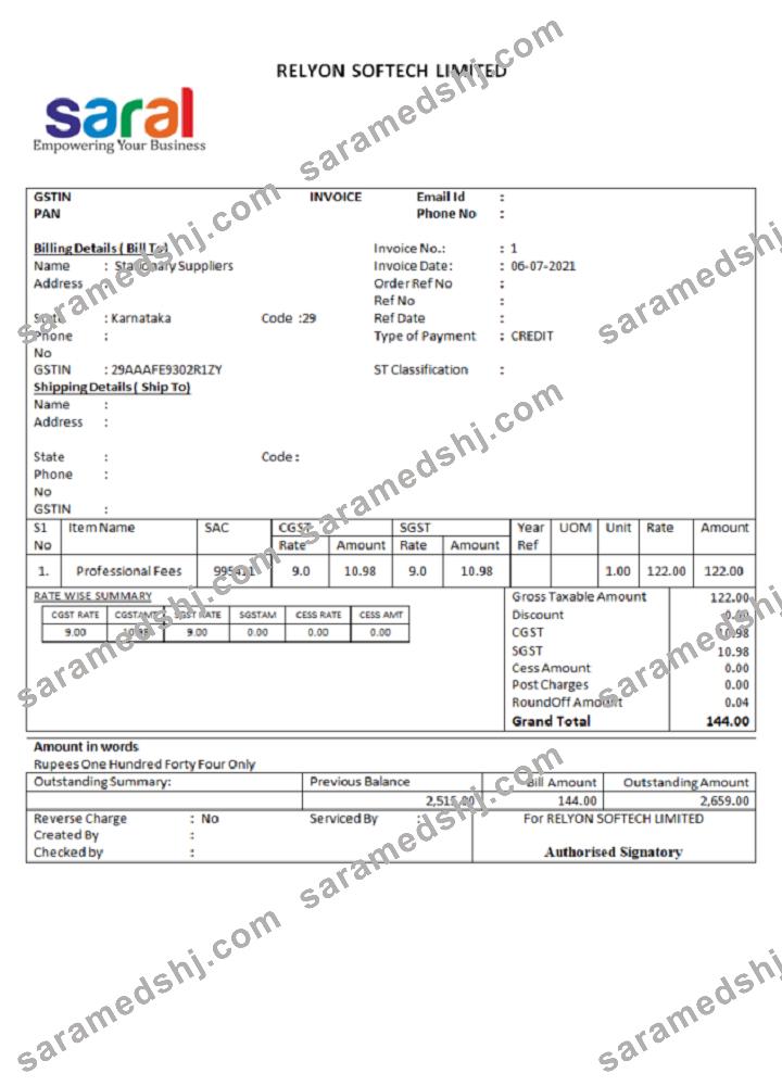 India Saral cooperative altimetry technology mission invoice